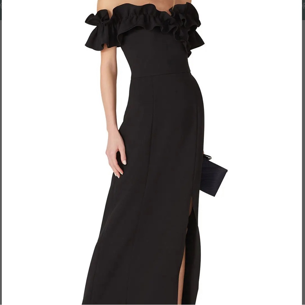 Shoshanna Ellis Ruffled Gown size 8